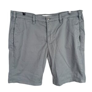 Mavi‎ Simon Shorts Mens 40 Gray Stretch Cotton Chino Flat Front Casual